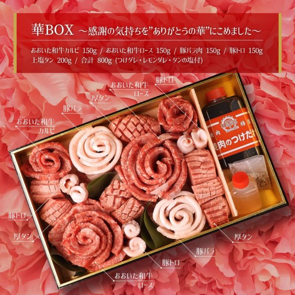 画像1: 【送料無料】華BOX〜目にも美しい豪華肉盛り〜 (1)